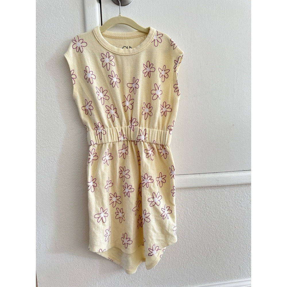 Chaser Girls Dress Yellow with Daisy Flowers Size 8